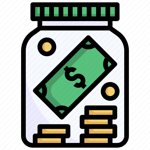 Tips, coin, money, jar, finance icon - Download on Iconfinder