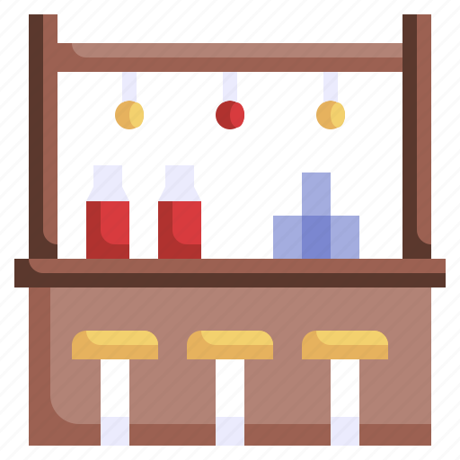 Bar, counter, beverage, drinks, glass icon - Download on Iconfinder