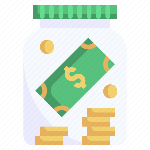 Tips, coin, money, jar, finance icon - Download on Iconfinder