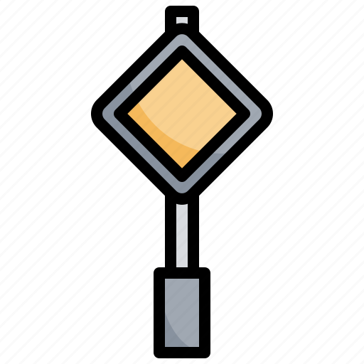 Warning, sign, street, regulation, road, pole icon - Download on Iconfinder