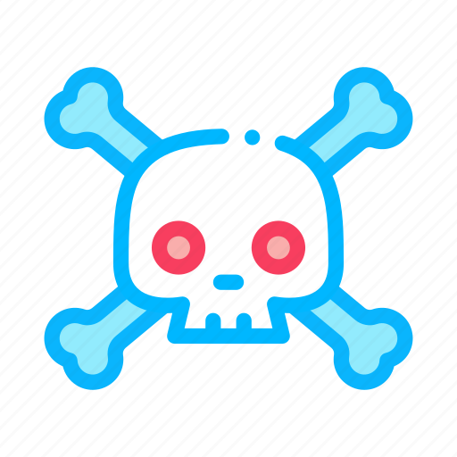 Cross, dead, death, halloween, horror, skeleton, skull icon - Download on Iconfinder