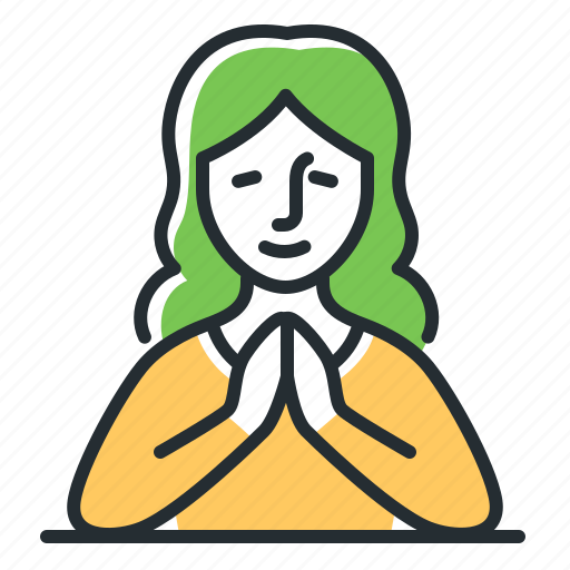 Calm, relaxation, relief, woman icon - Download on Iconfinder