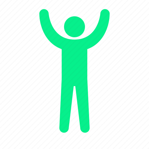 Arms, up, human, pose icon - Download on Iconfinder