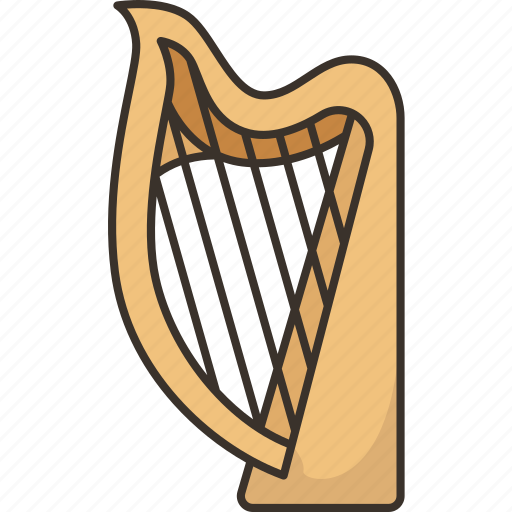 Harp, philharmonic, acoustic, stringed, symphonic icon - Download on Iconfinder