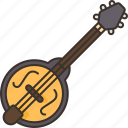 mandolin, lute, stringed, music, classical