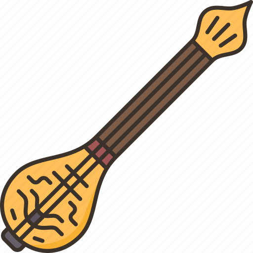 Setar, stringed, music, instrument, persian icon - Download on Iconfinder