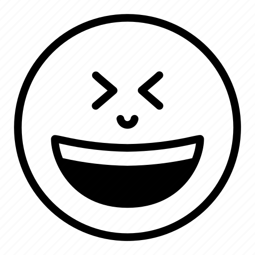 Face, grinning, happy, positive, smile, squinting icon - Download on Iconfinder