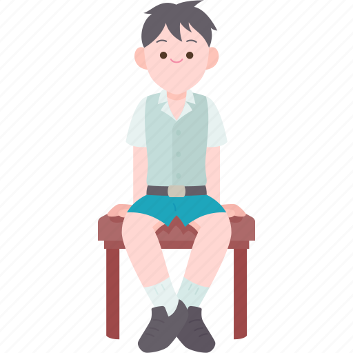 Sitting, chair, leisure, boy, child icon - Download on Iconfinder