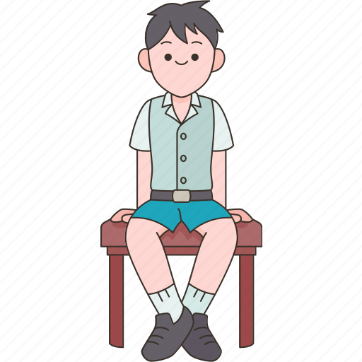 Sitting, chair, leisure, boy, child icon - Download on Iconfinder