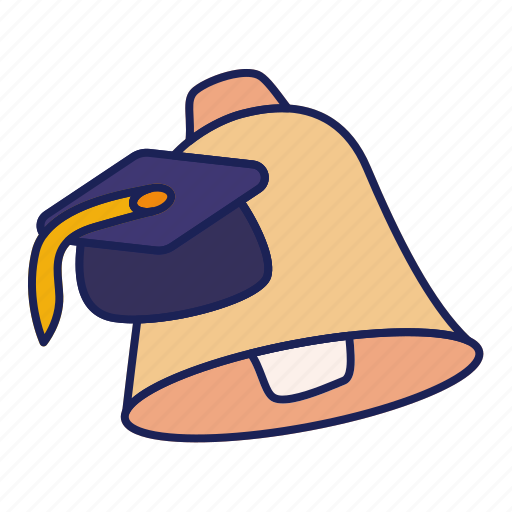 Bell, notification, student, study, education, diploma icon - Download on Iconfinder