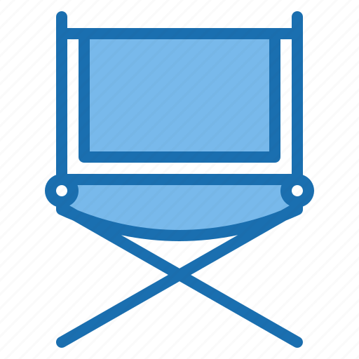 Camera, chair, cinema, director, movie, studio, video icon - Download on Iconfinder