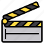 cinema, clipboard, document, entertainment, files, media, studio 