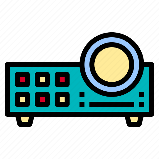 Audio, broadcast, music, producer, professional, projector, switch icon - Download on Iconfinder