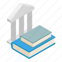 education, isometric, object, sign