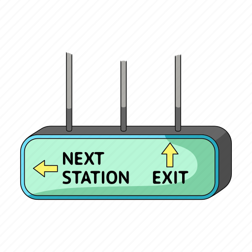 Navigation, plate, point, pointer, scoreboard, station, subway icon - Download on Iconfinder