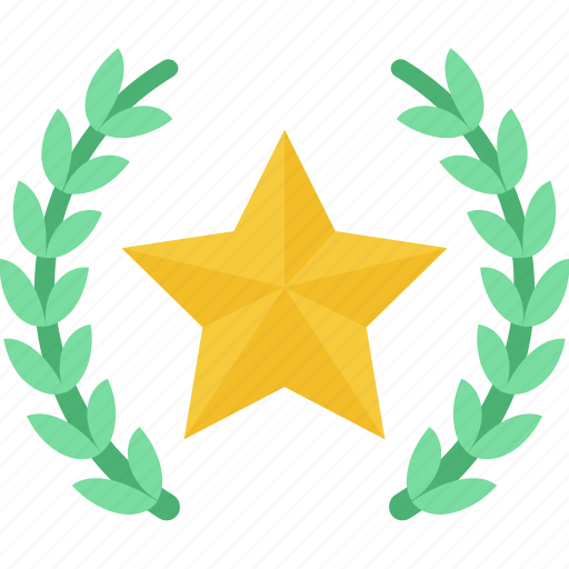 Award, honor, medal, star medal, wreath star medal icon - Download on Iconfinder