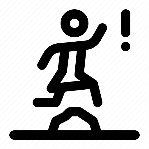 Overcoming, obstacles, jumping, overcome, challenges, running, woman icon - Download on Iconfinder