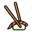 chopsticks, food, restaurant, rice, sushi 
