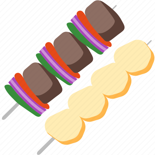 Bbq, grill, meat, outdoor, skewer, summer icon - Download on Iconfinder