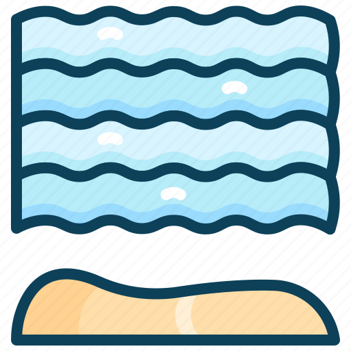 Beach, seashore, summer, vacation, waves, wind icon - Download on Iconfinder