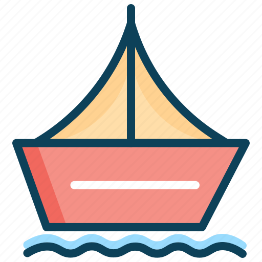 Sail, sailing boat, ship, summer, transport, vacation icon - Download on Iconfinder