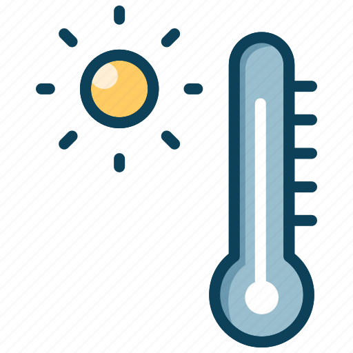 Hot, summer, sun, temperature, thermometer icon - Download on Iconfinder