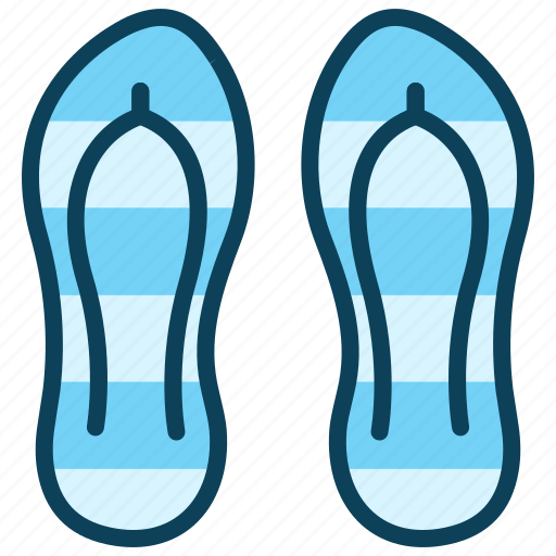Beach, beach slipper, footwear, sandals, summer, vacation icon - Download on Iconfinder