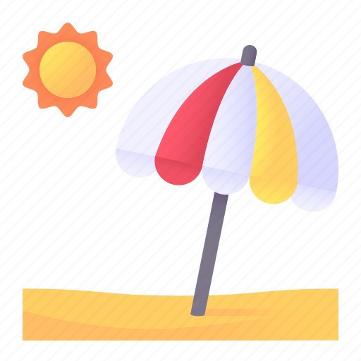 Beach, holidays, island, landscape, nature, sun, umbrella icon - Download on Iconfinder