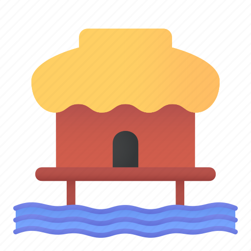Architecture, beach, bungalow, home, hut, travel icon - Download on Iconfinder