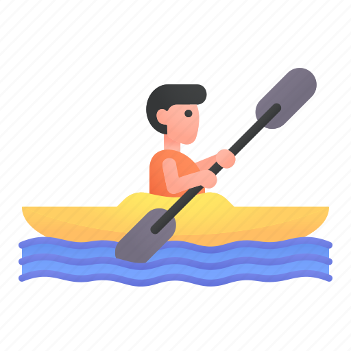 Canoe, kayak, kayaking, people, rafting, sports, transportation icon - Download on Iconfinder