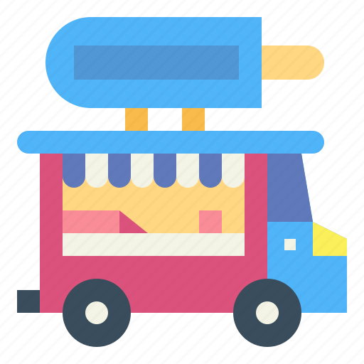 Car, cream, ice, shop, truck icon - Download on Iconfinder
