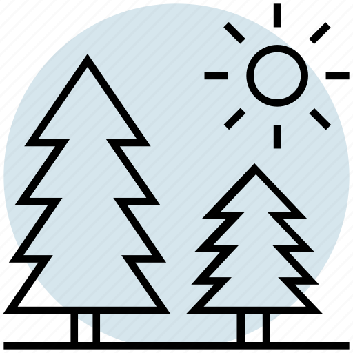 Forest, nature, park, pine, summer, trees icon - Download on Iconfinder