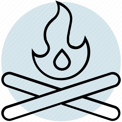 Beach, bonfire, camping, fire, holiday, summer, wood icon - Download on Iconfinder