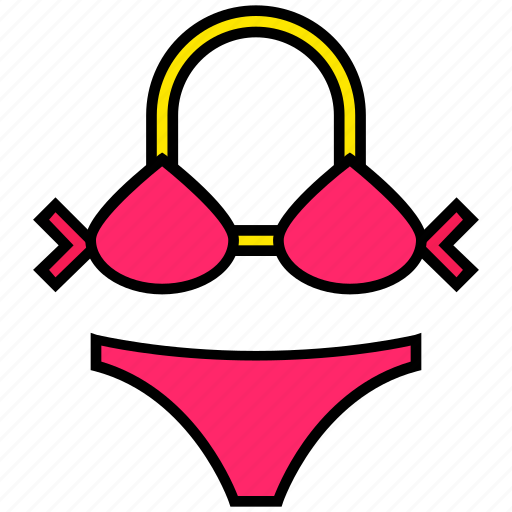 Bikini, bra, clothes, summer, swimming costume, underwear, woman icon - Download on Iconfinder