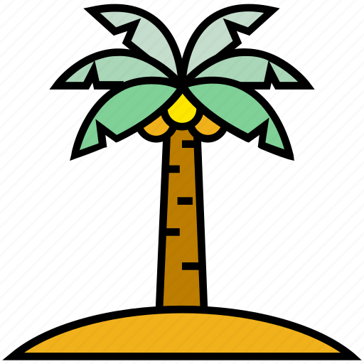 Beach, island, palm, summer, tree icon - Download on Iconfinder