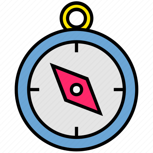 Compass, direction, location, navigation, summer, vacation, way icon - Download on Iconfinder