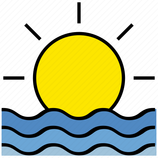 Ocean, rise, sea, summer, sun, sunset icon - Download on Iconfinder