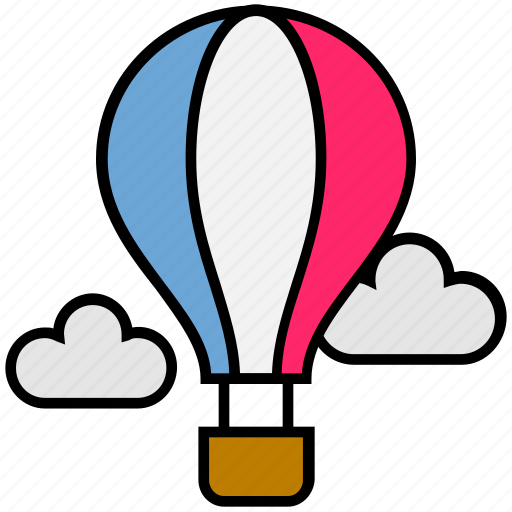 Air balloon, balloon, fly, holiday, parachute, summer, travel icon - Download on Iconfinder