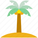 beach, island, palm, summer, tree