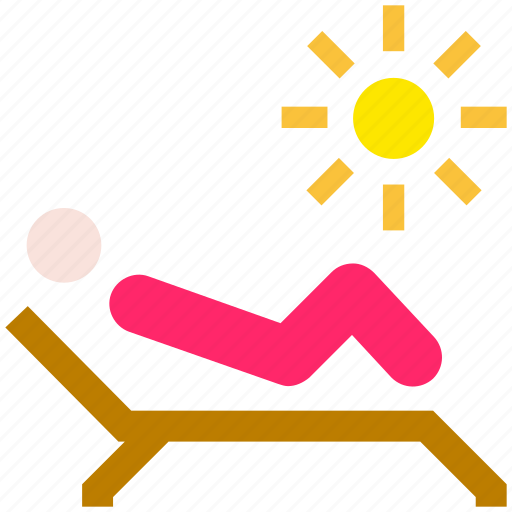 Beach, holiday, rest, summer, sunbed, vacation icon - Download on Iconfinder
