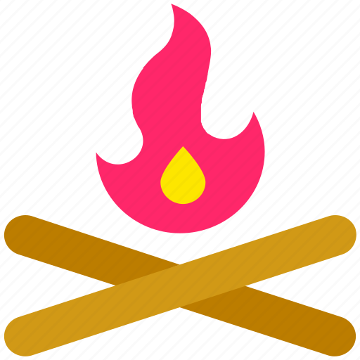 Beach, bonfire, camping, fire, holiday, summer, wood icon - Download on Iconfinder
