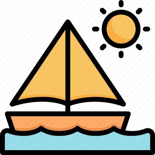 Boat, sea, holiday, vacation, summer, sailing icon - Download on Iconfinder