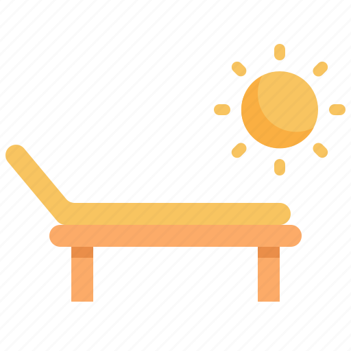 Lounger, sunbed, beach, holiday, vacation, summer icon - Download on Iconfinder