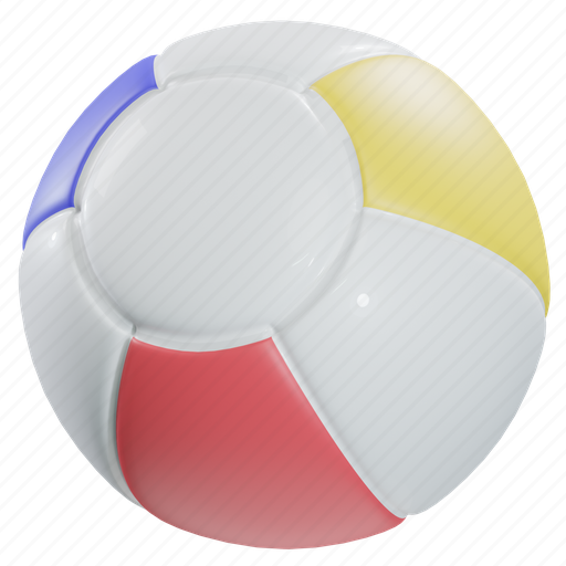 Beach, ball, summer, vacation, travel, holiday 3D illustration - Download on Iconfinder
