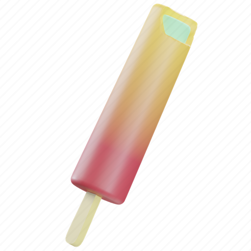 Circle, ice, pop, dessert, cream, summer, sweet 3D illustration - Download on Iconfinder