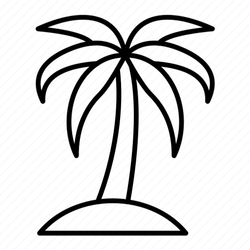 Palm tree, coconut, vacation, island, paradise, date tree icon - Download on Iconfinder