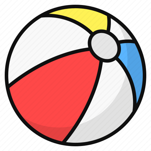 Beach ball, plaything, kid, toy, summer holiday, vacation, fun icon - Download on Iconfinder