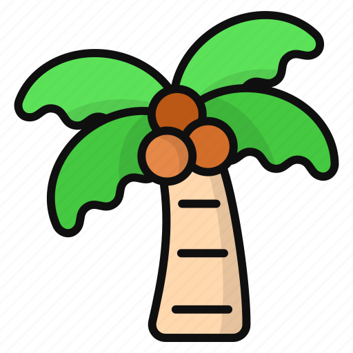 Coconut tree, palm tree, beach, nature, summer, tropical icon - Download on Iconfinder