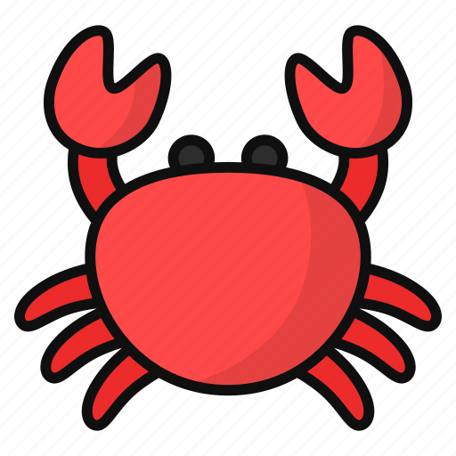 Crab, crustacean, sea animal, seafood, beach, ocean, aquatic icon - Download on Iconfinder