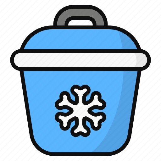 Ice box, portable fridge, cooler, container, freezer, summer icon - Download on Iconfinder
